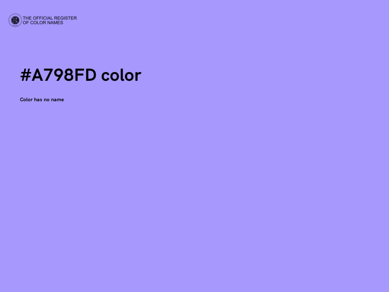 #A798FD color image