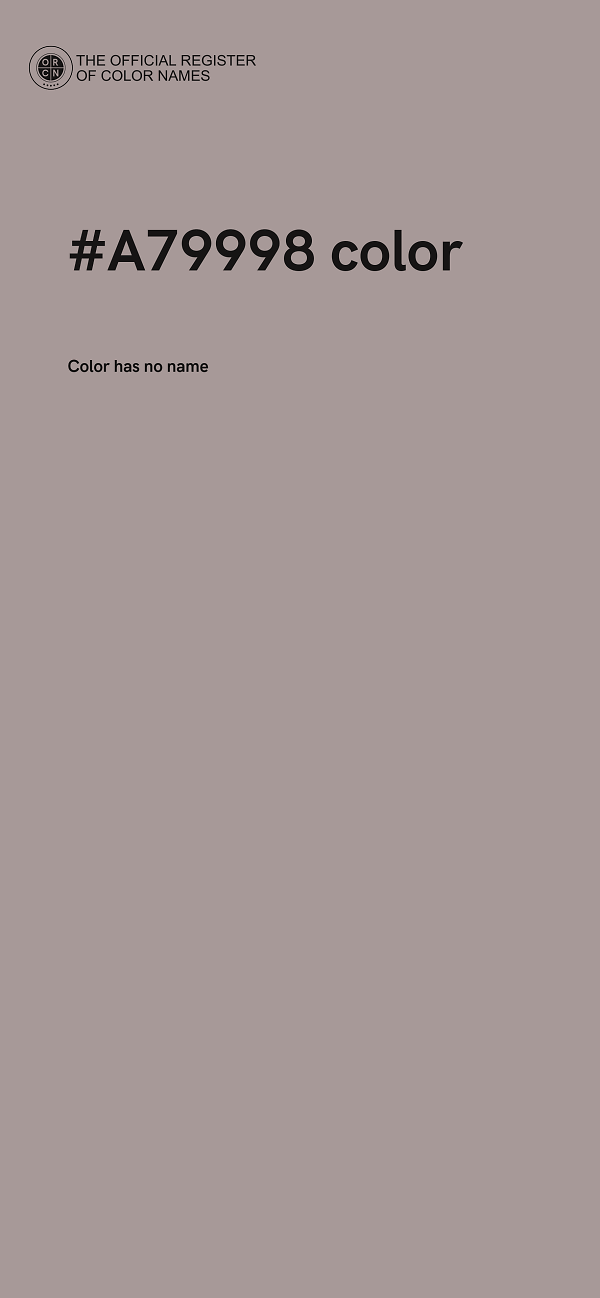 #A79998 color image