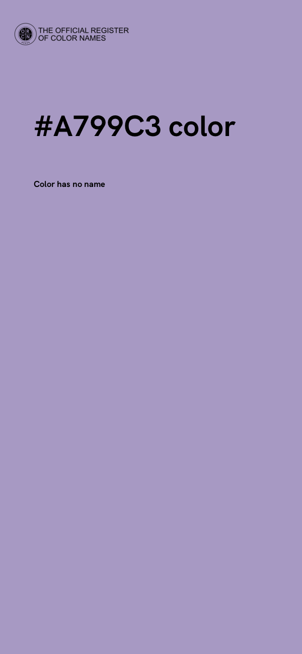 #A799C3 color image