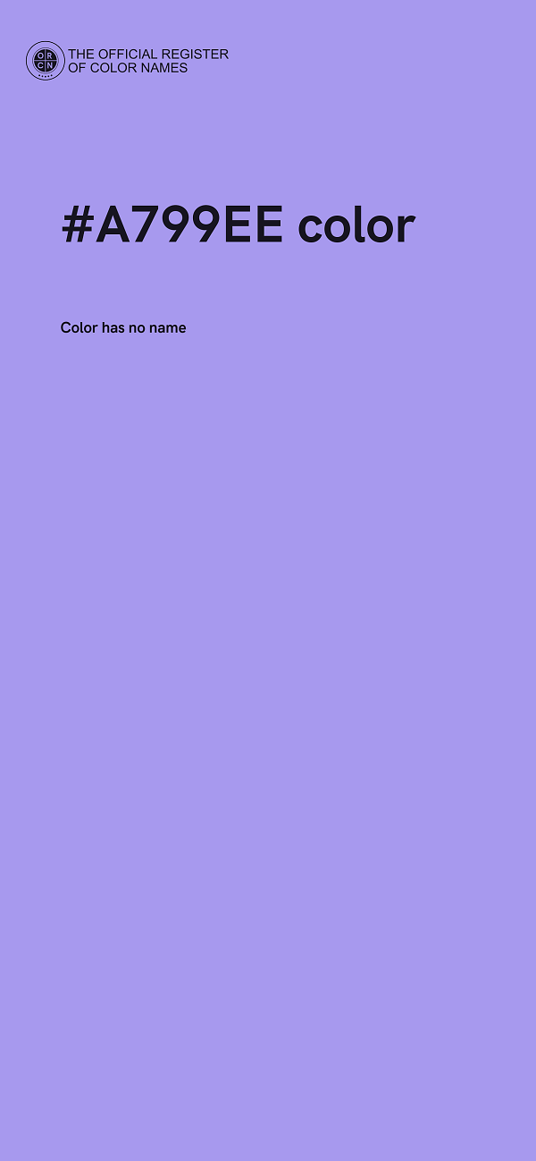 #A799EE color image