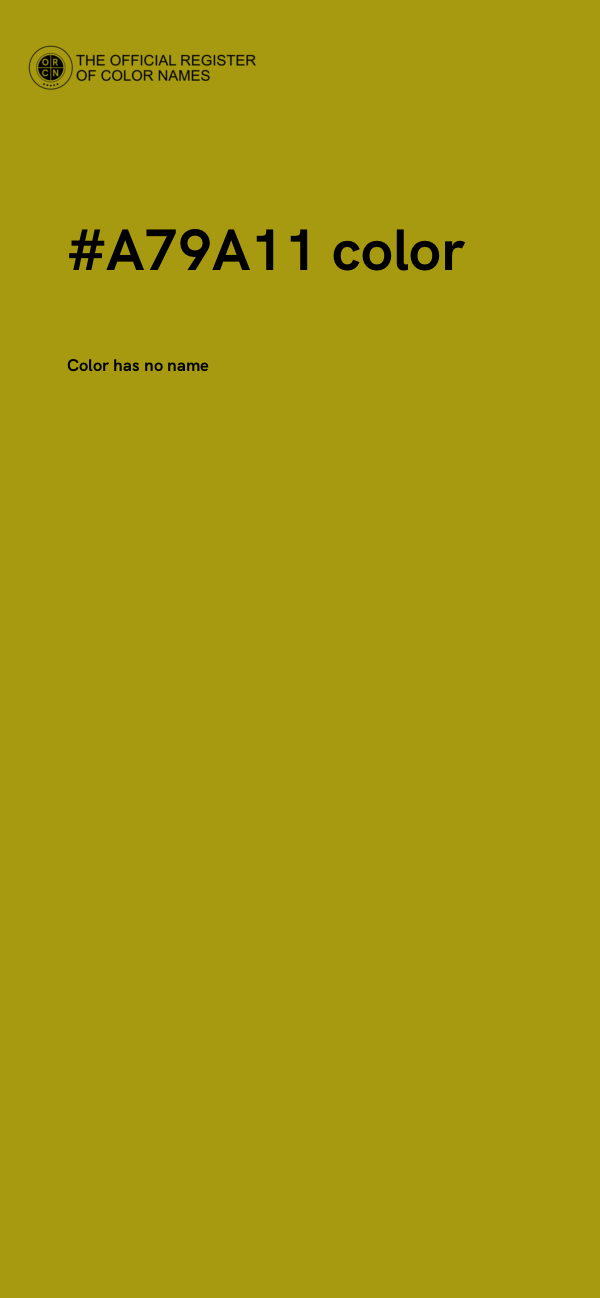 #A79A11 color image