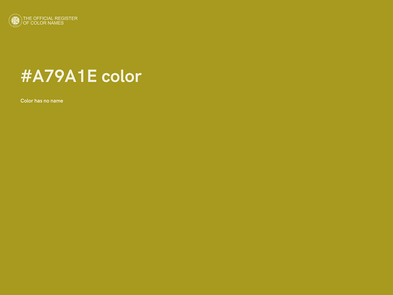 #A79A1E color image