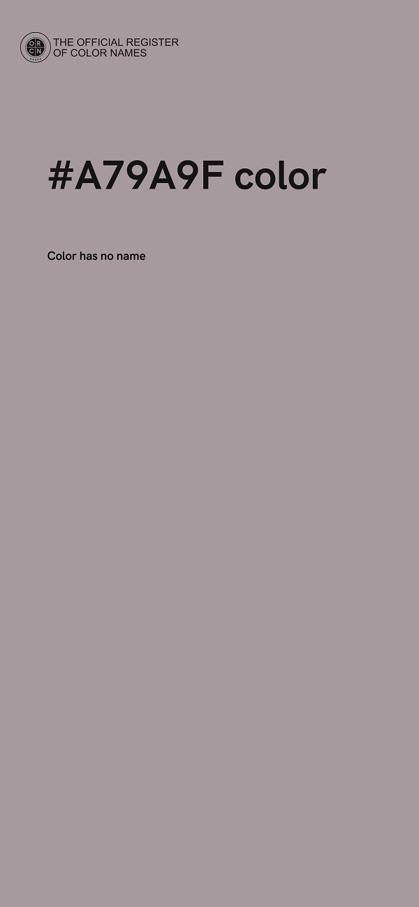 #A79A9F color image