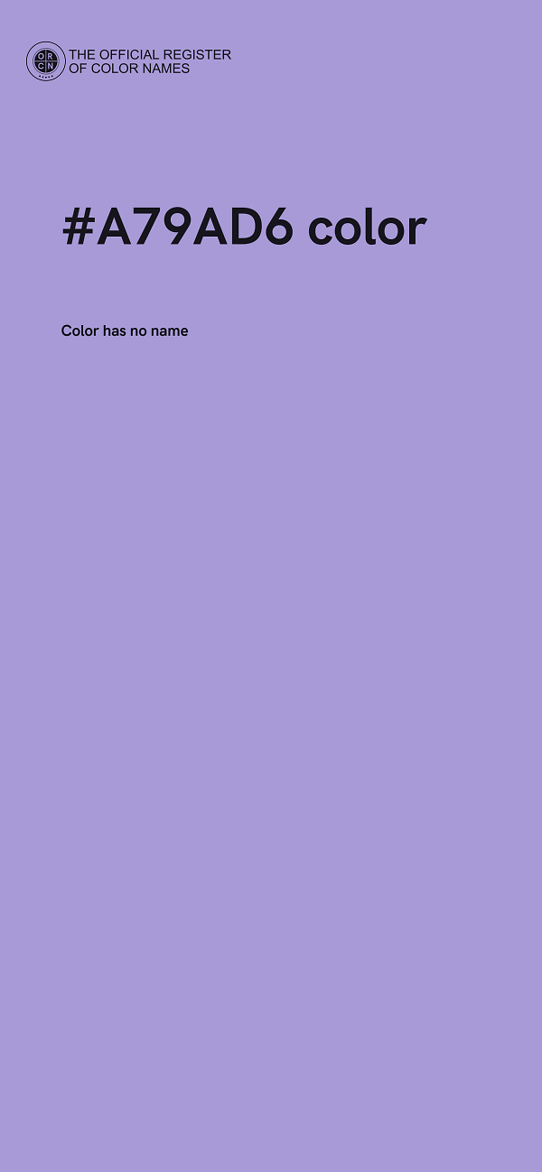 #A79AD6 color image