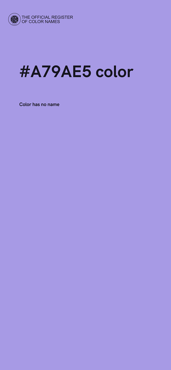 #A79AE5 color image