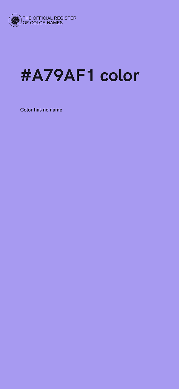 #A79AF1 color image