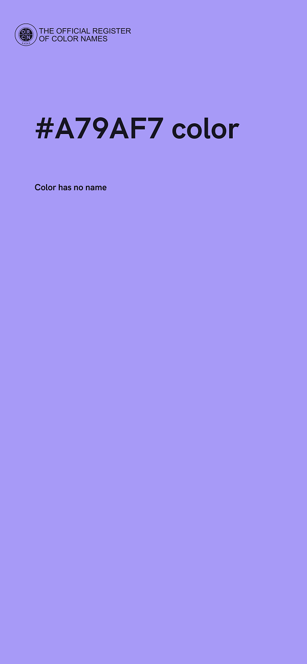 #A79AF7 color image