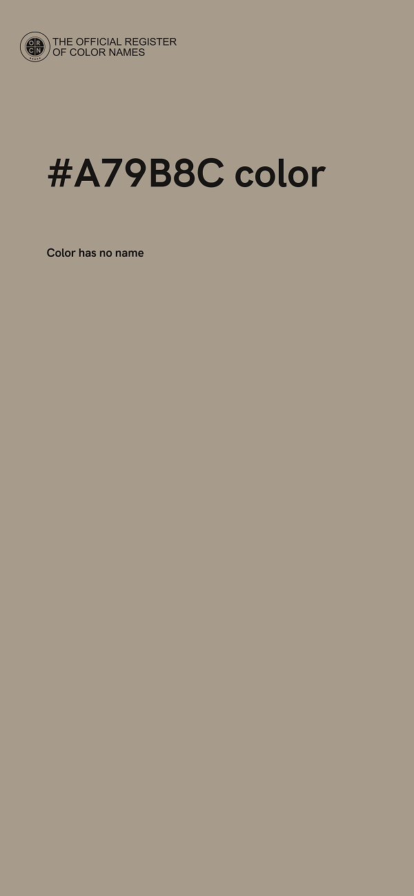 #A79B8C color image