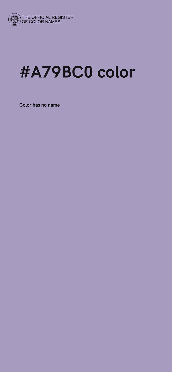 #A79BC0 color image