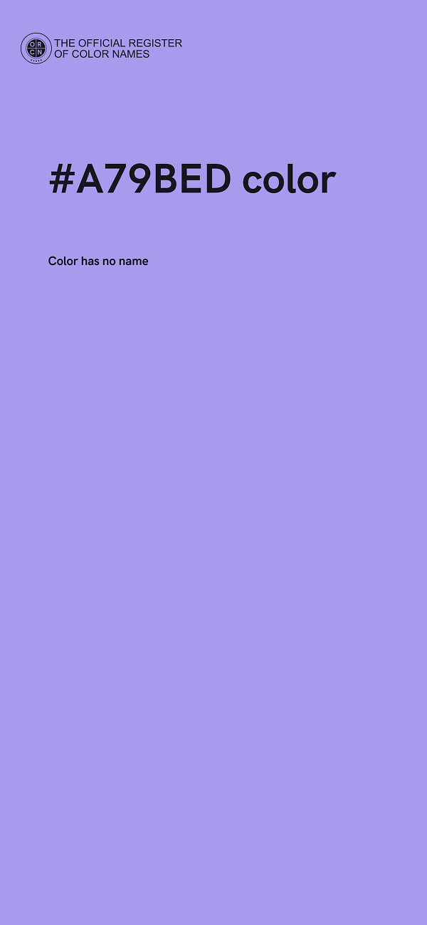 #A79BED color image