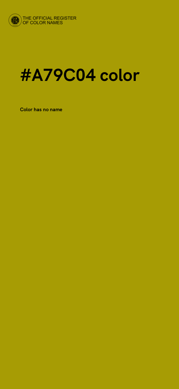 #A79C04 color image