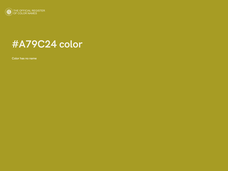 #A79C24 color image