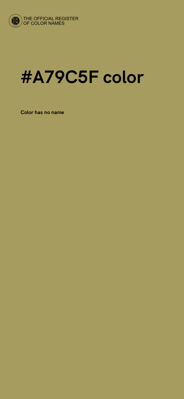 #A79C5F color image