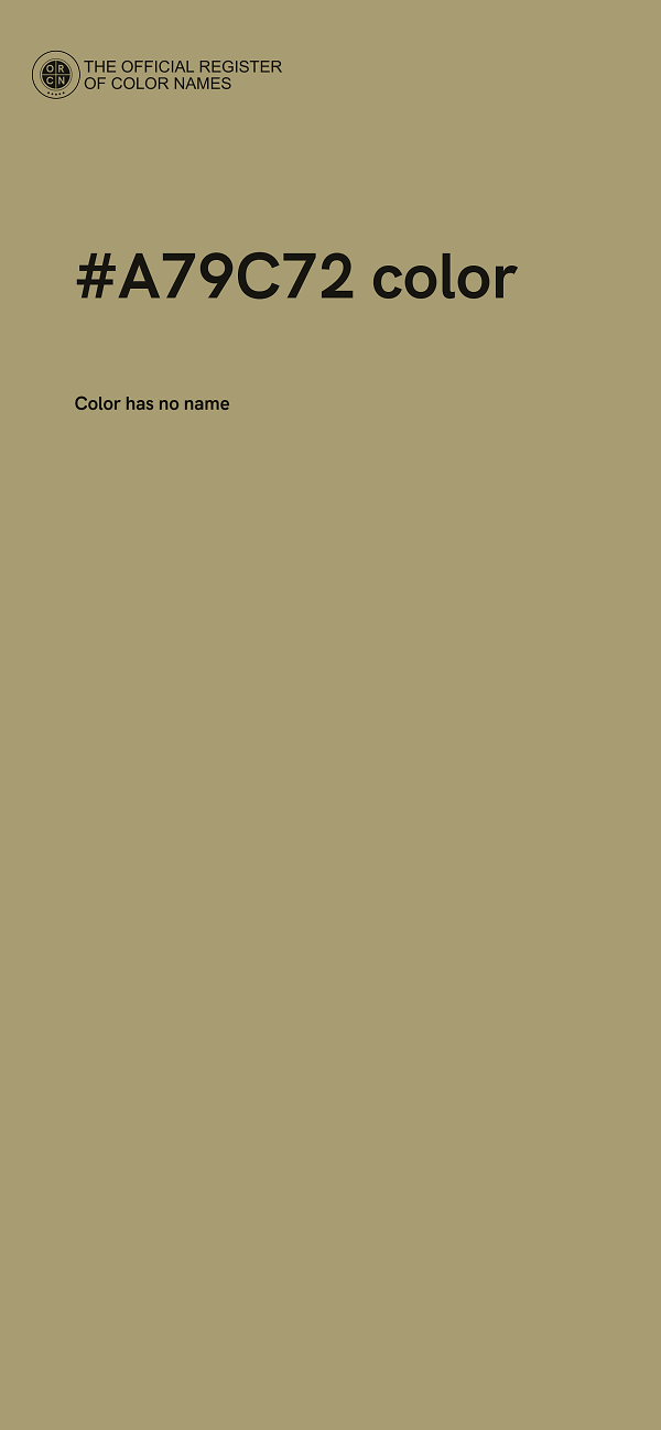 #A79C72 color image