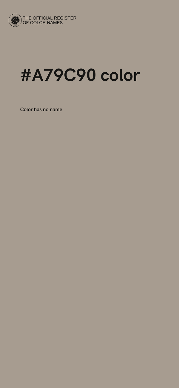 #A79C90 color image