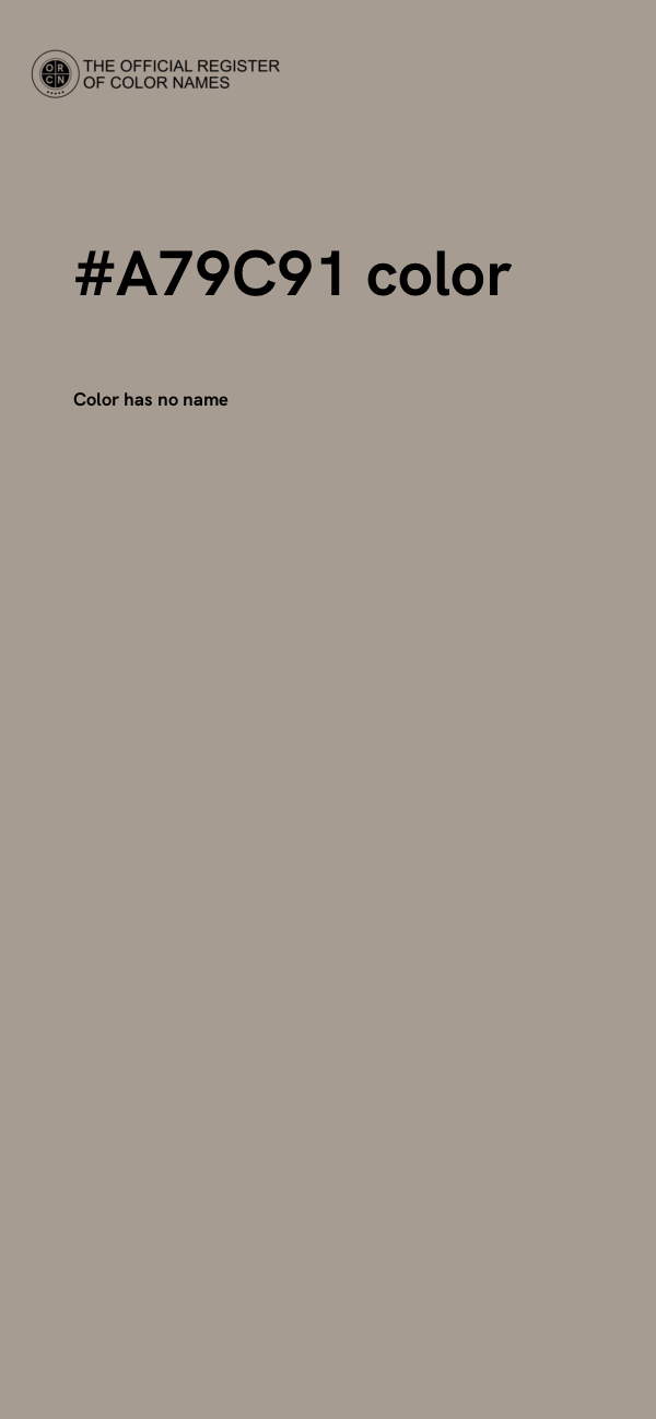 #A79C91 color image