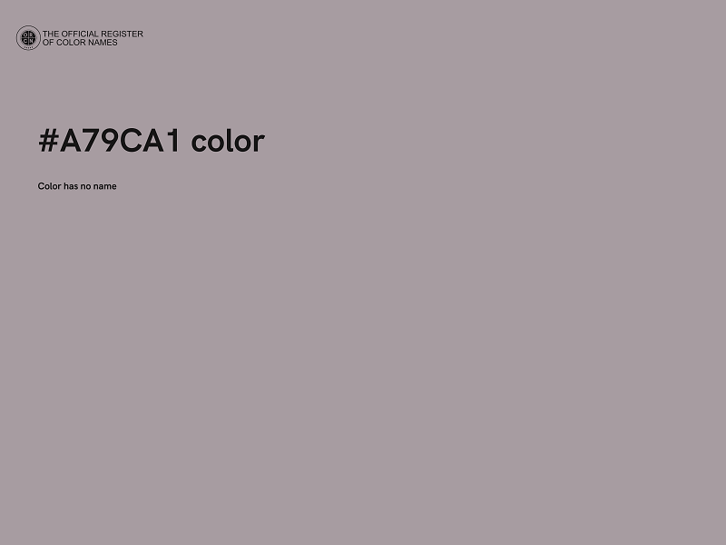 #A79CA1 color image