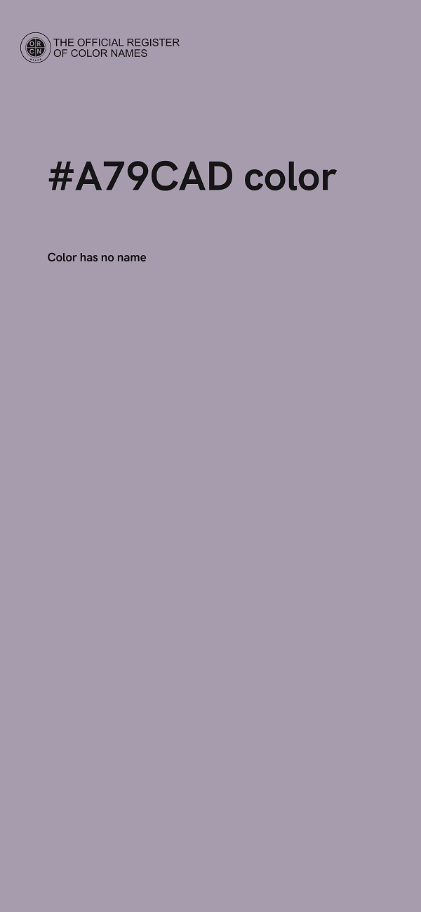 #A79CAD color image