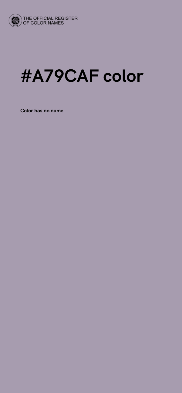 #A79CAF color image