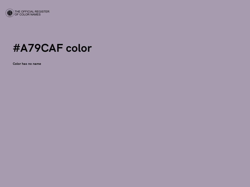 #A79CAF color image