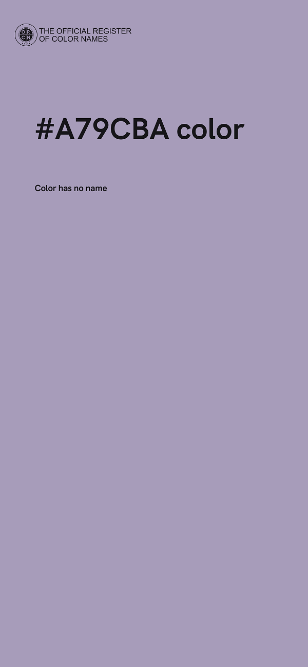 #A79CBA color image