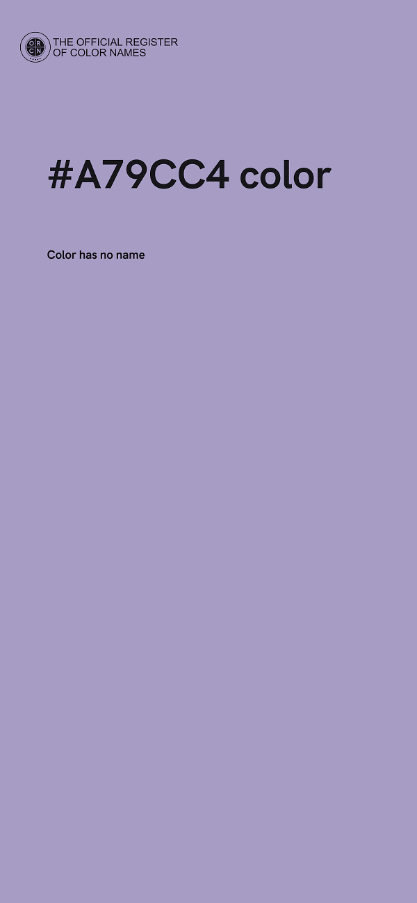 #A79CC4 color image