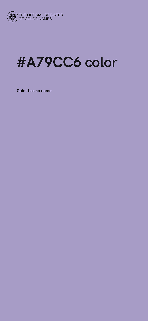 #A79CC6 color image