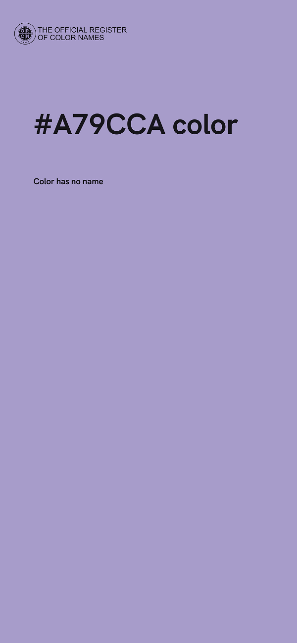 #A79CCA color image