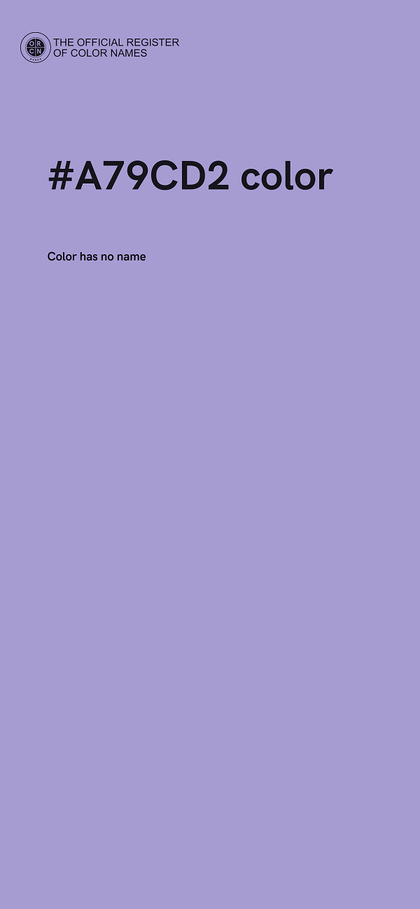 #A79CD2 color image