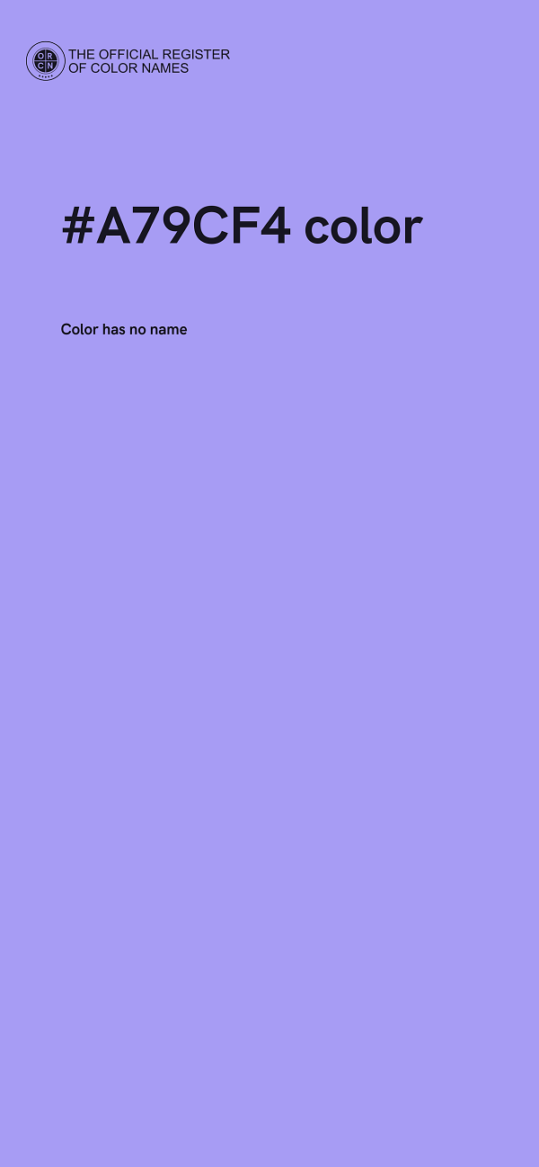 #A79CF4 color image