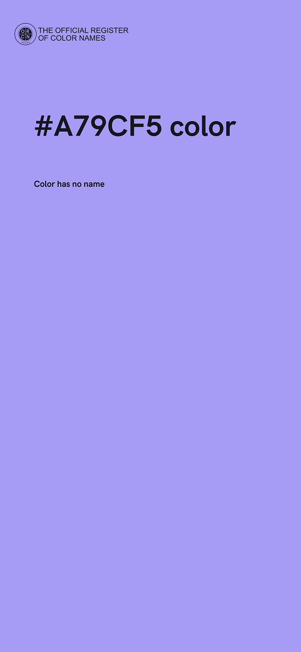 #A79CF5 color image