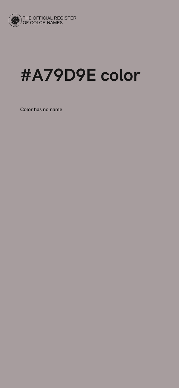 #A79D9E color image