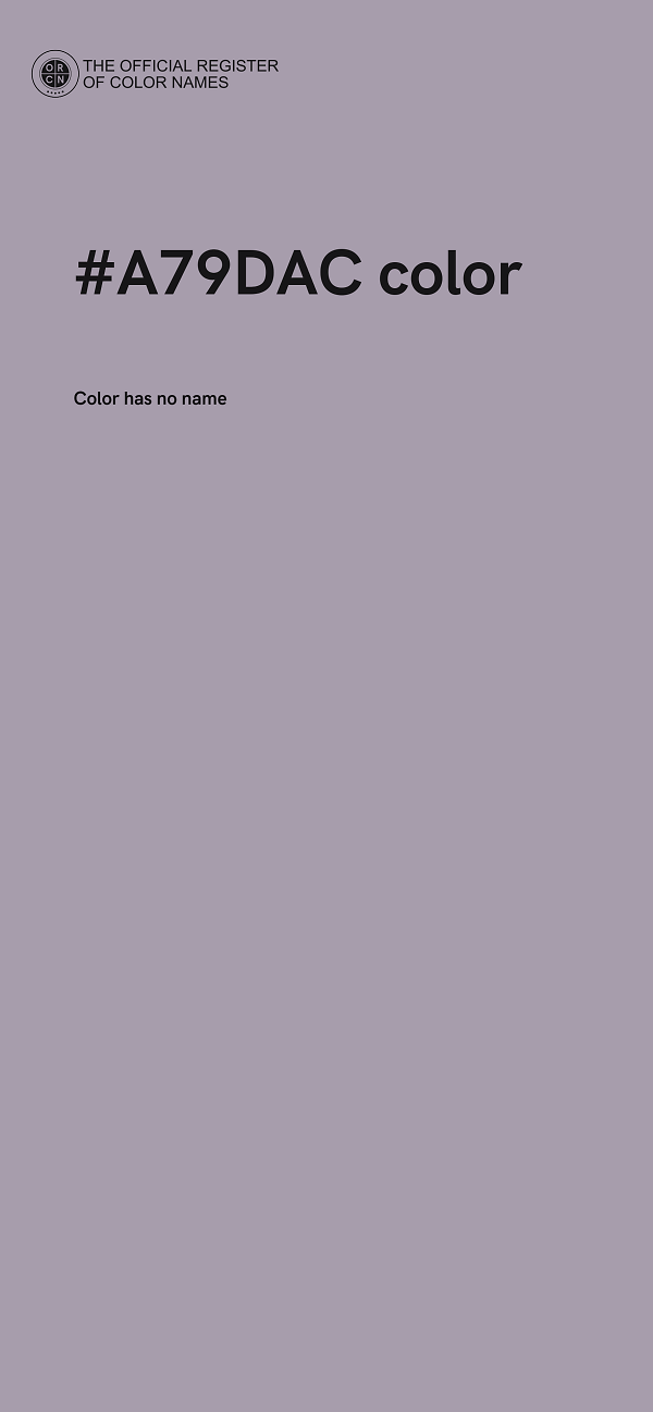#A79DAC color image
