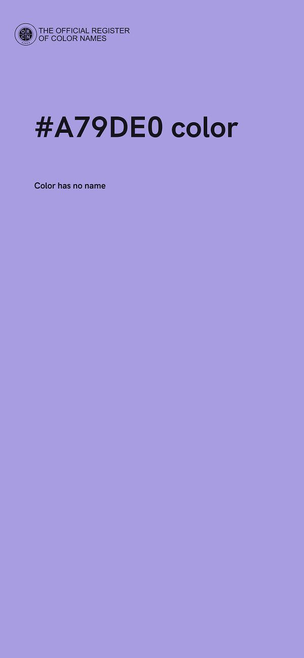 #A79DE0 color image
