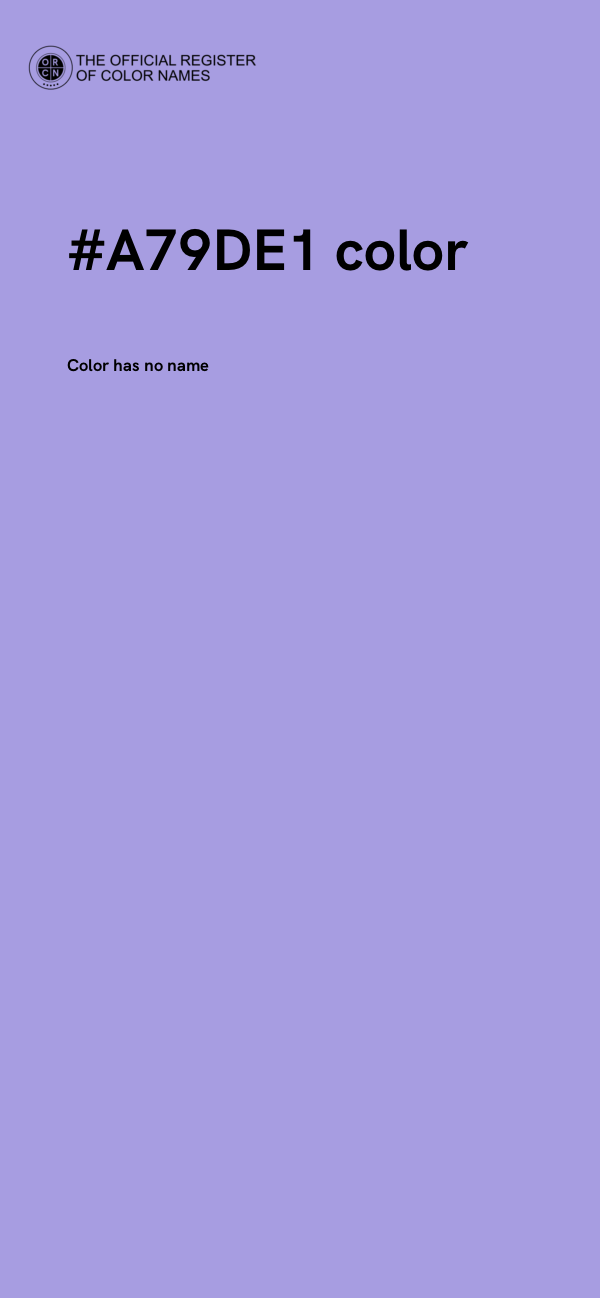 #A79DE1 color image