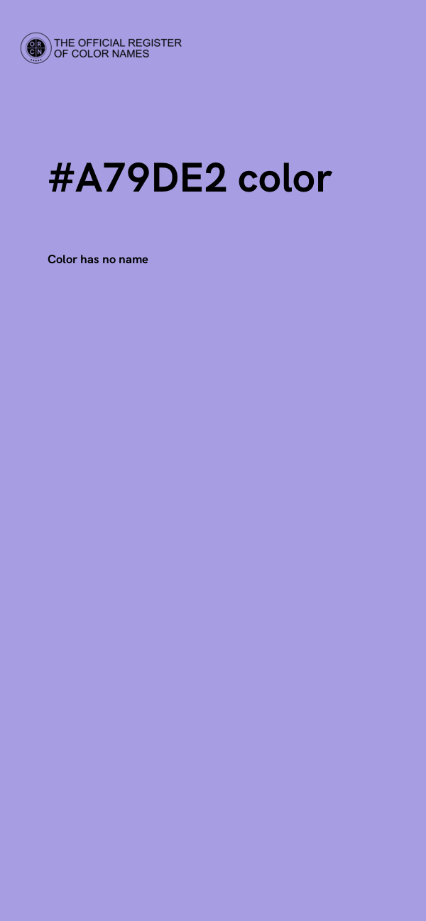 #A79DE2 color image