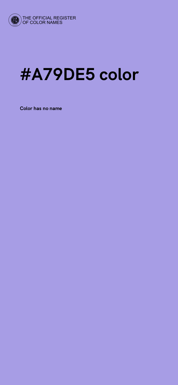 #A79DE5 color image