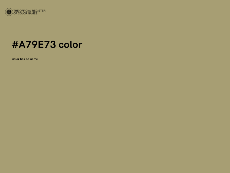 #A79E73 color image