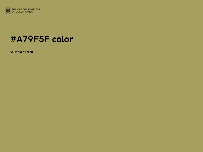 #A79F5F color image
