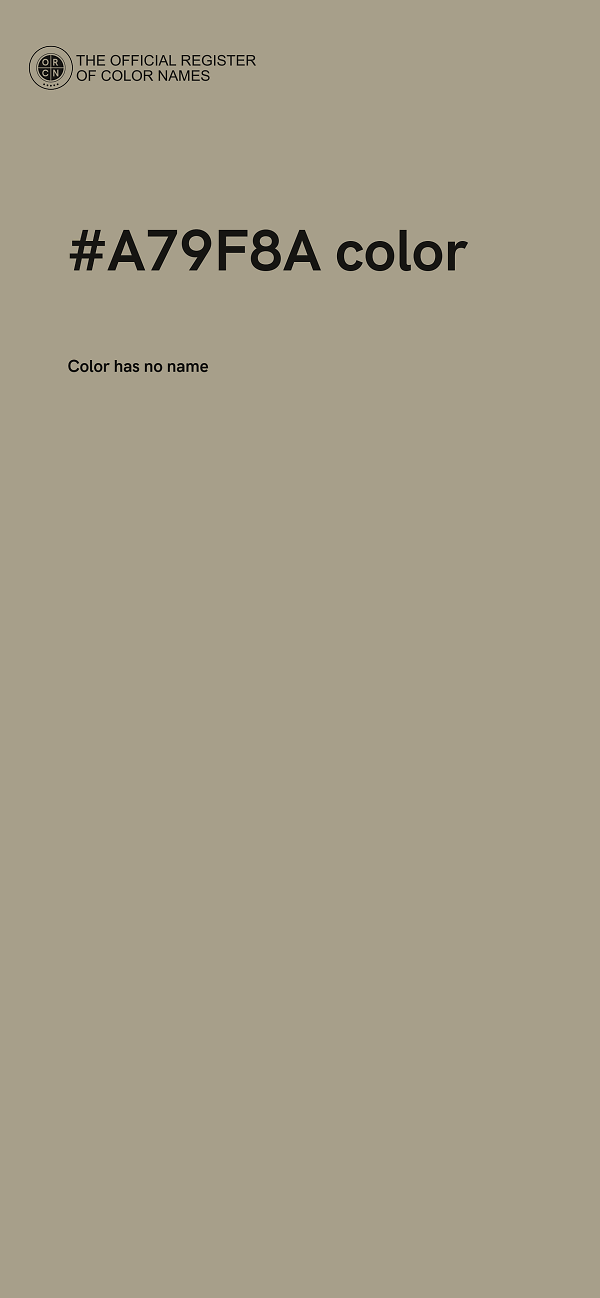 #A79F8A color image