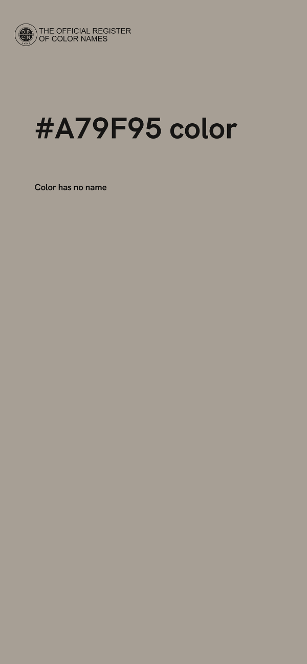 #A79F95 color image
