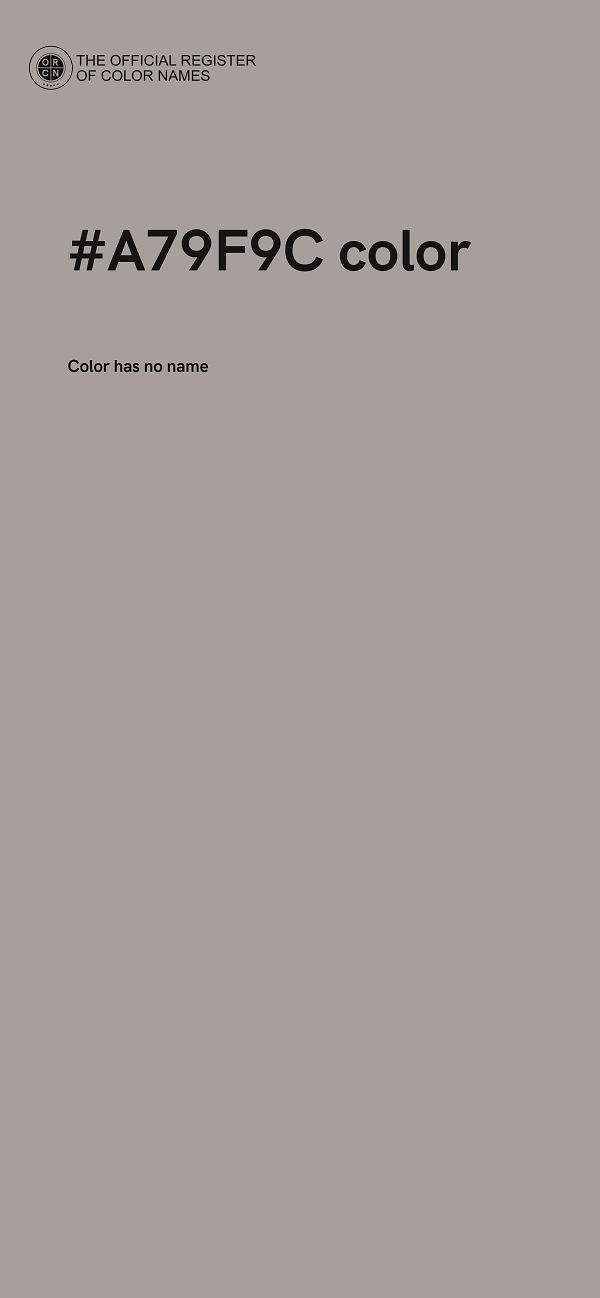 #A79F9C color image