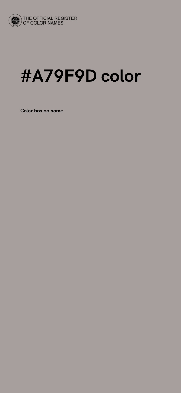 #A79F9D color image