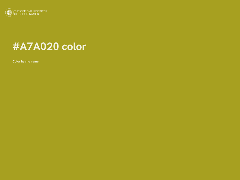 #A7A020 color image