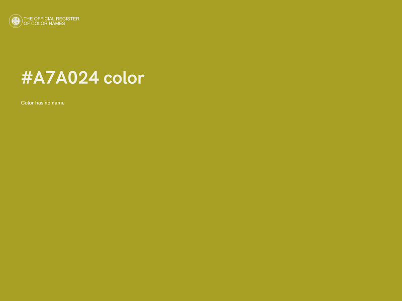 #A7A024 color image