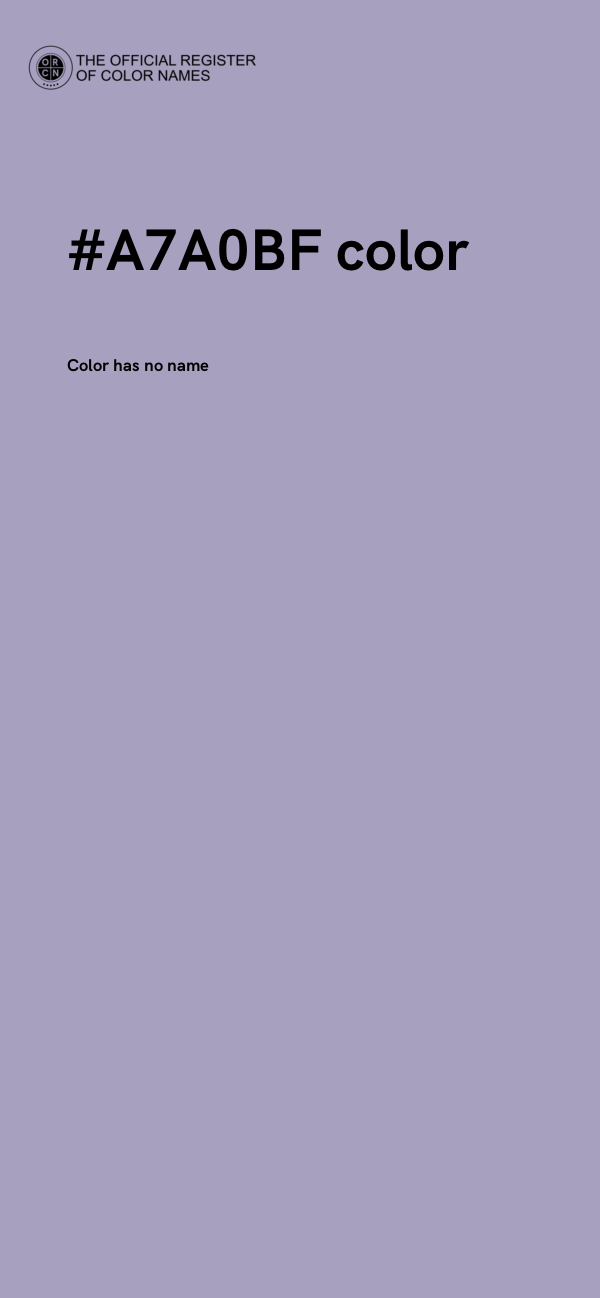 #A7A0BF color image