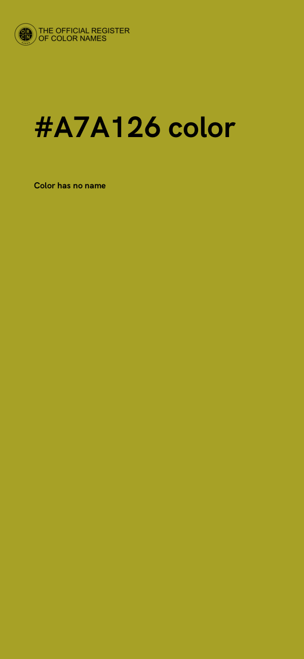 #A7A126 color image