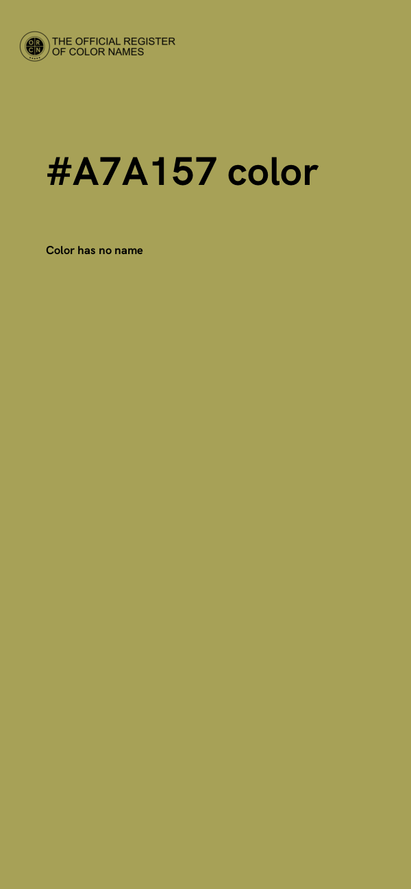 #A7A157 color image