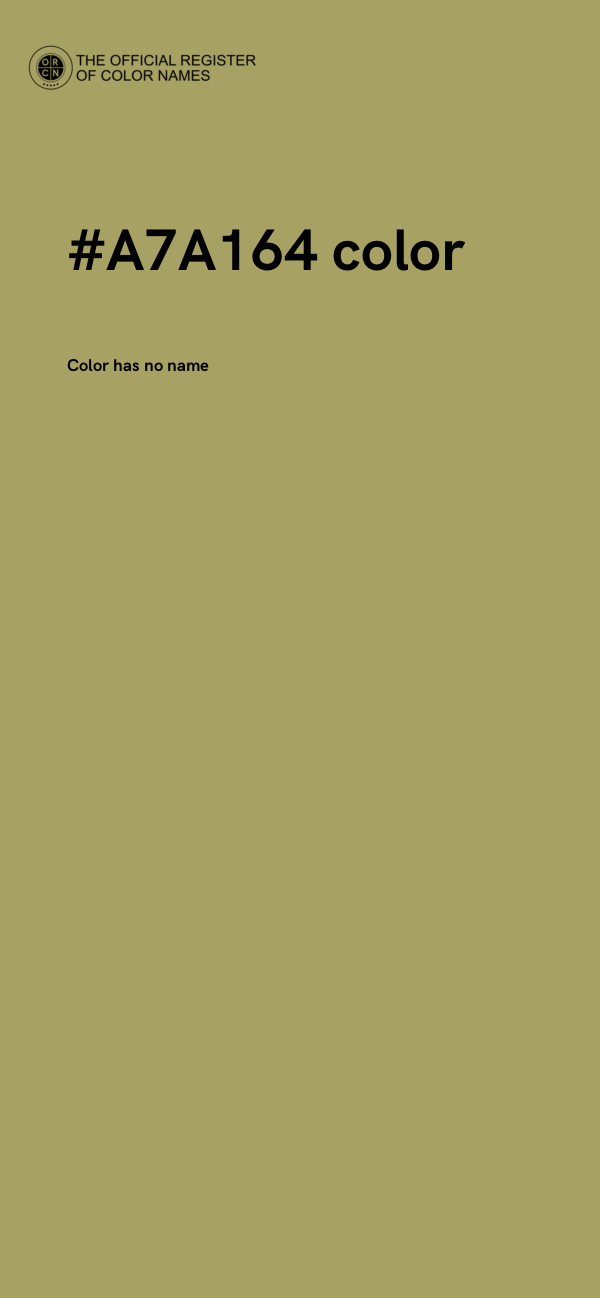 #A7A164 color image