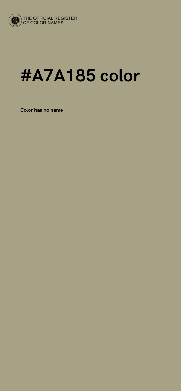 #A7A185 color image
